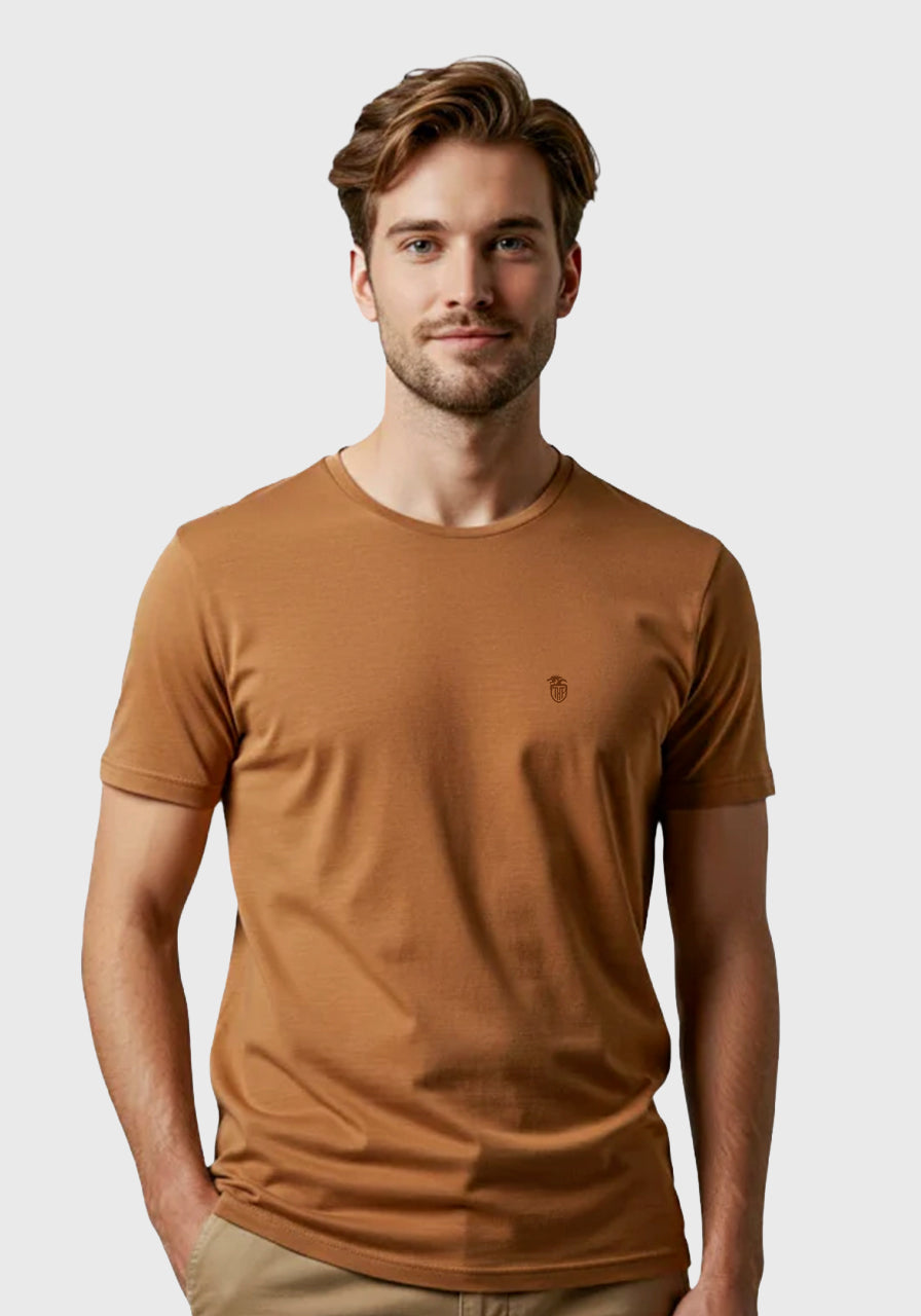 Camiseta Básica Gola Redonda - Moda