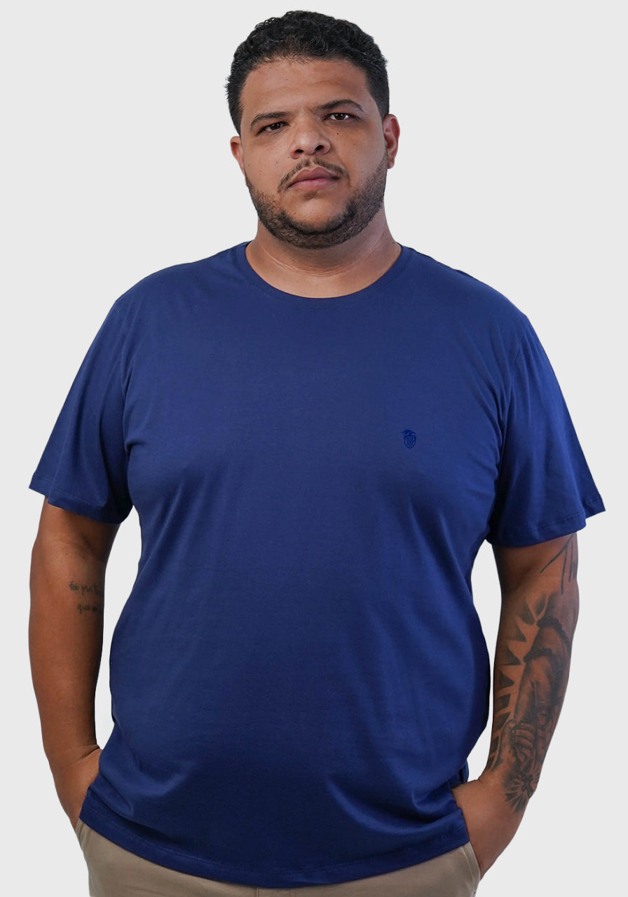 Camiseta Básica Gola Redonda Lisa Plus
