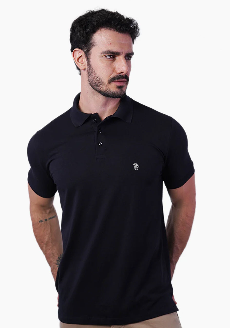Polo Cotton Pima com Elastano Lisa