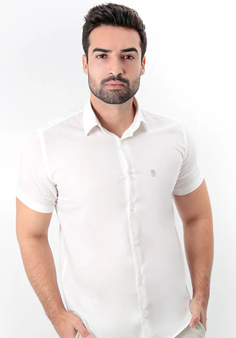 Camisa Manga Curta Slim Fit Básica