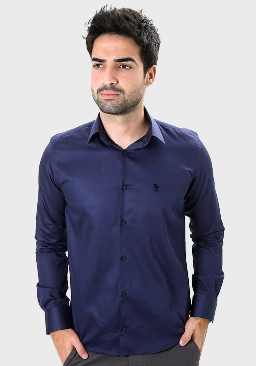 Camisa Manga Longa Slim Fit Básica