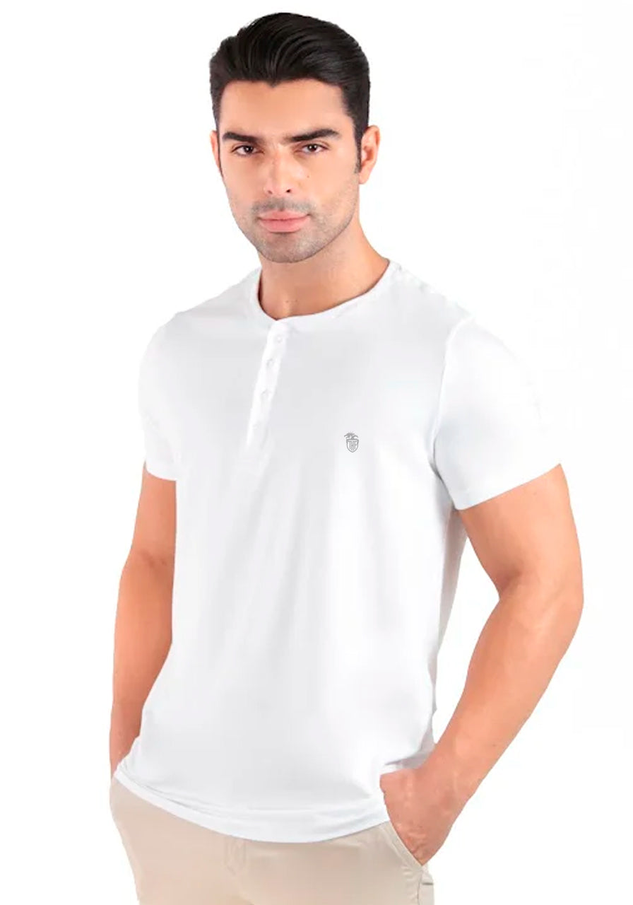 Camiseta Henley Egípcio Gola Padre