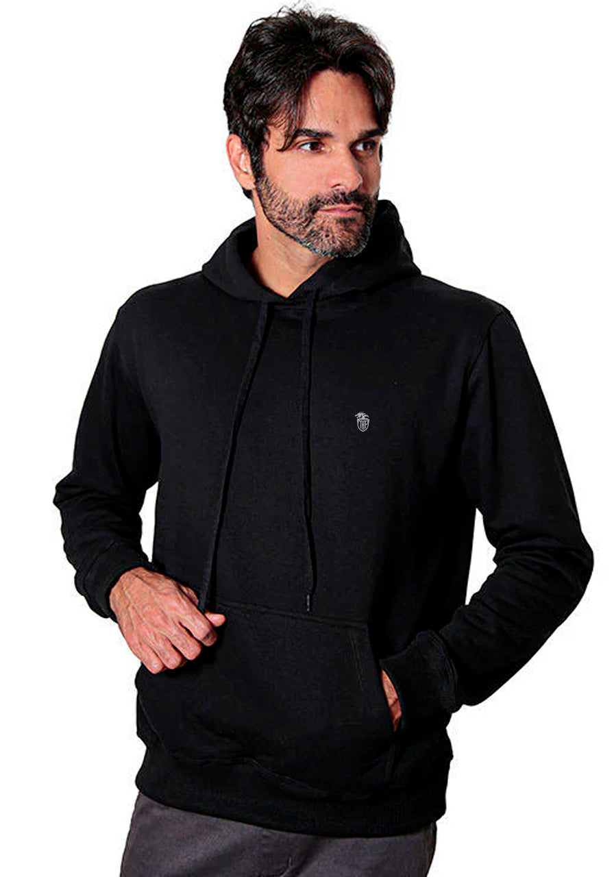 Moletom Hoddie Canguru Liso Felpado 2 Cabos